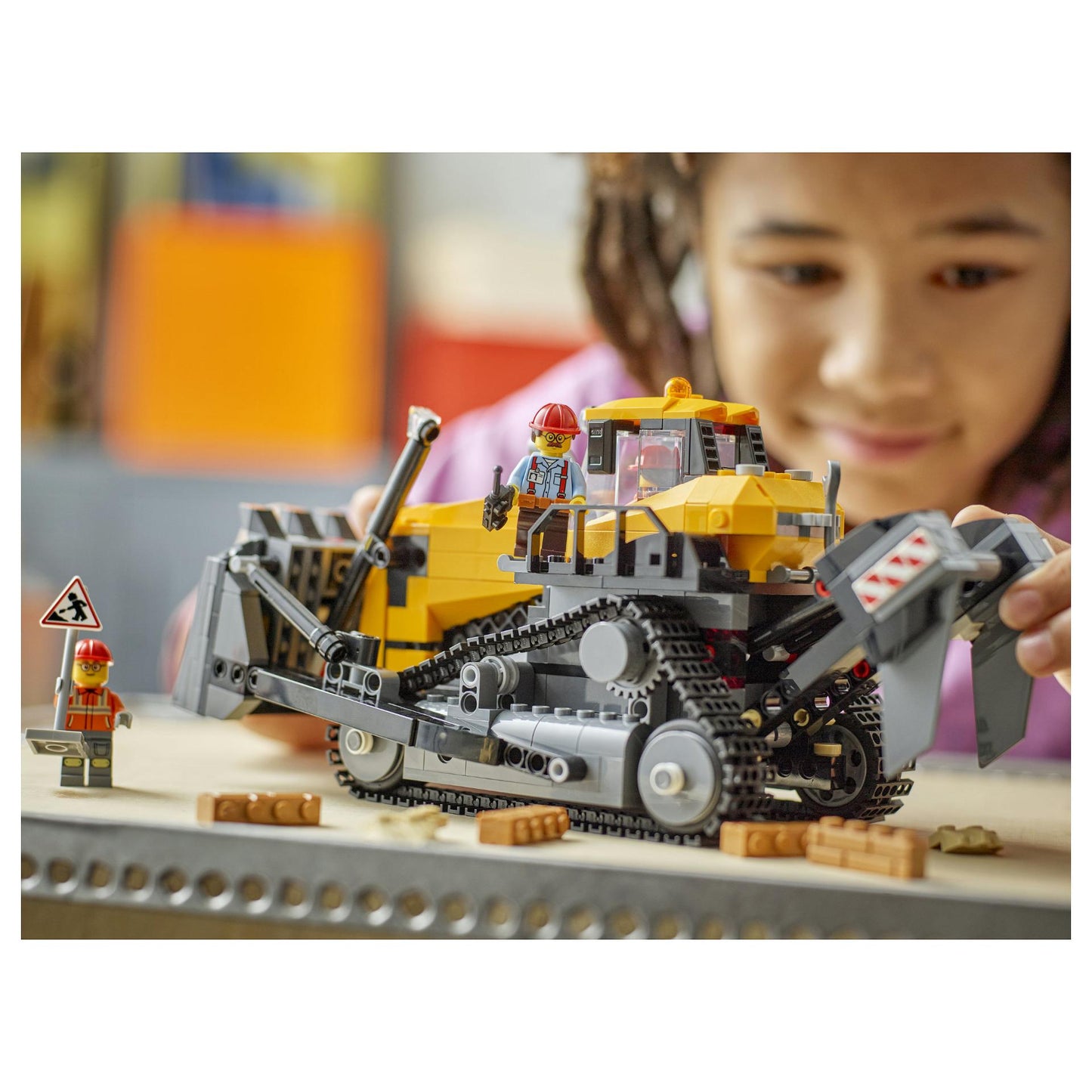 LEGO 60466 City Gelber Bulldozer mit Frontlader