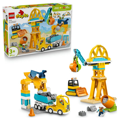 LEGO DUPLO 10476 Baustelle mit Baufahrzeugen 3-in-1-Set