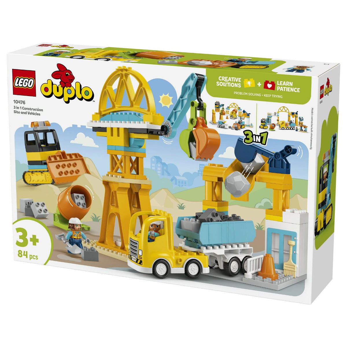 LEGO DUPLO 10476 Baustelle mit Baufahrzeugen 3-in-1-Set