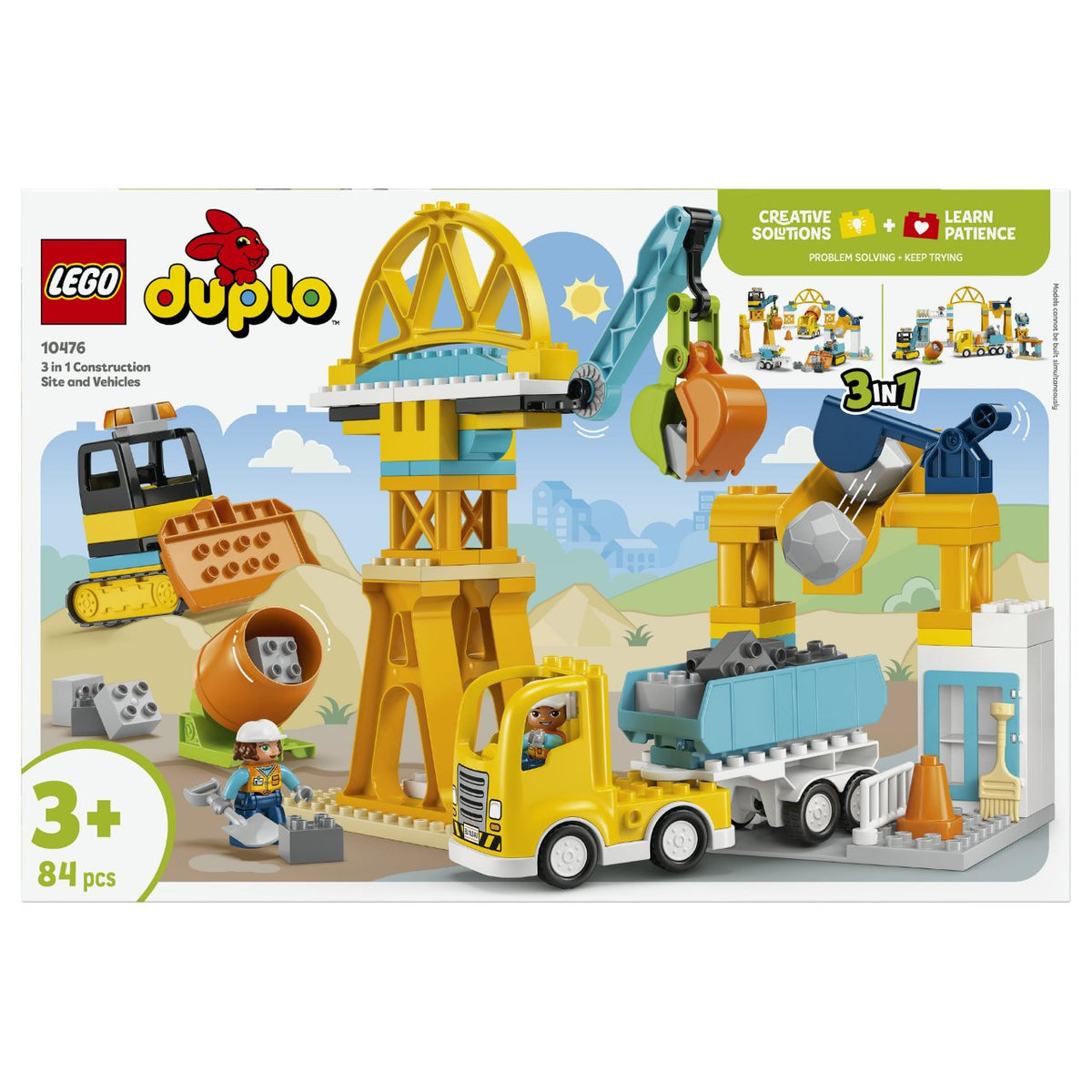 LEGO DUPLO 10476 Baustelle mit Baufahrzeugen 3-in-1-Set