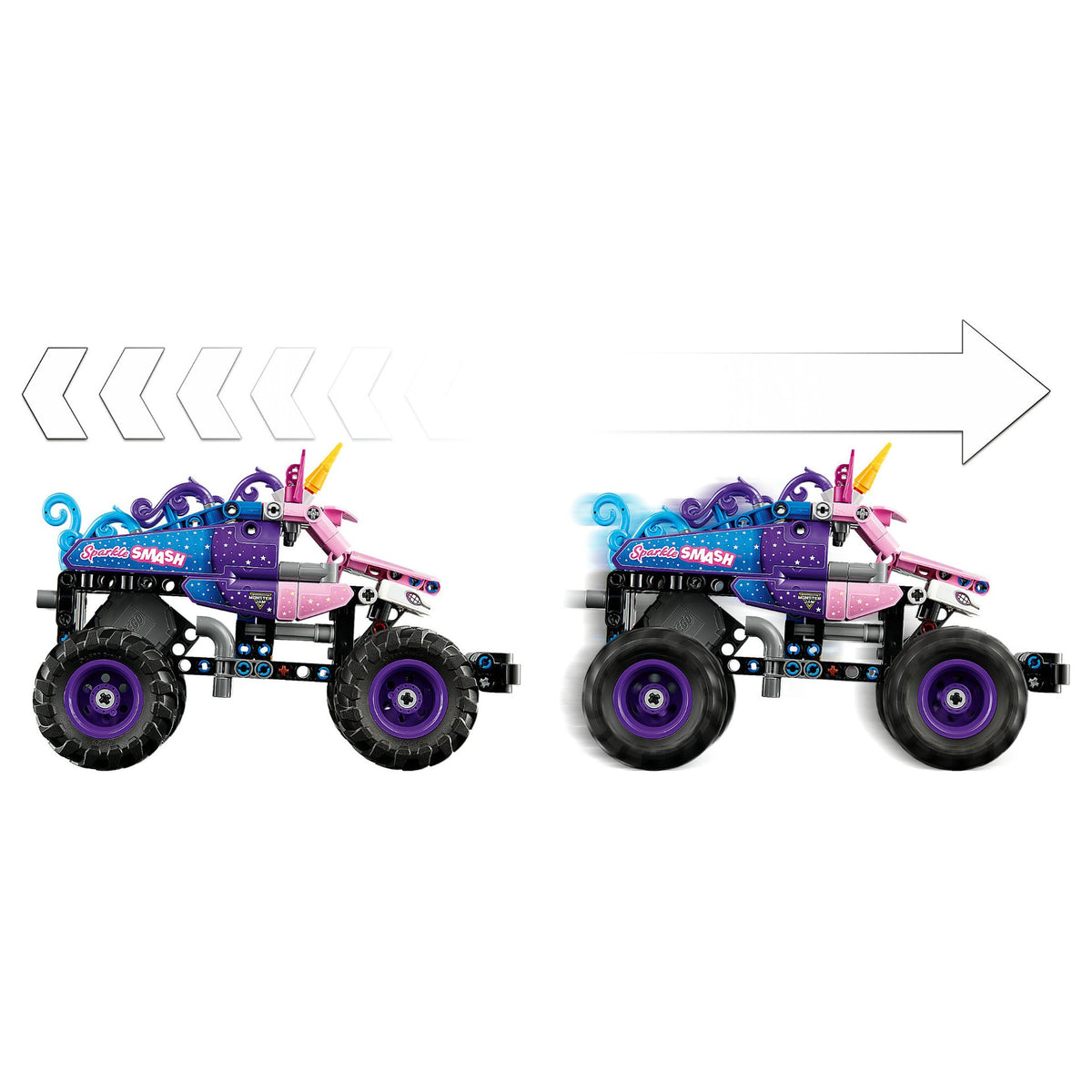 LEGO 42220 Technic Monster Jam Sparkle Smash mit Rckziehmotor