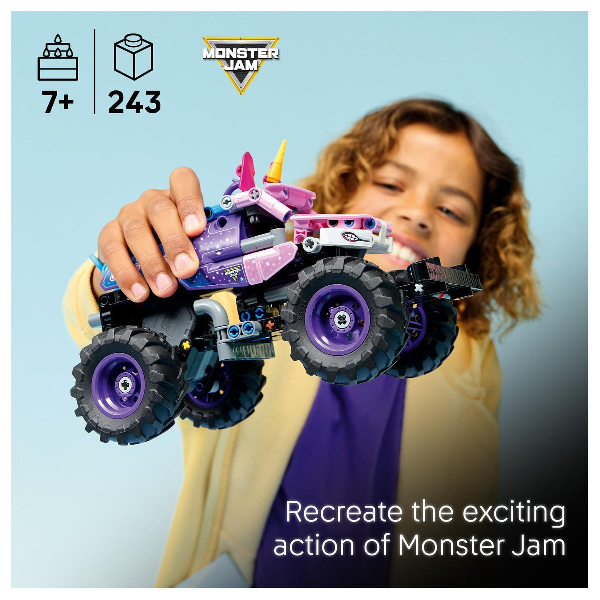 LEGO 42220 Technic Monster Jam Sparkle Smash mit Rckziehmotor