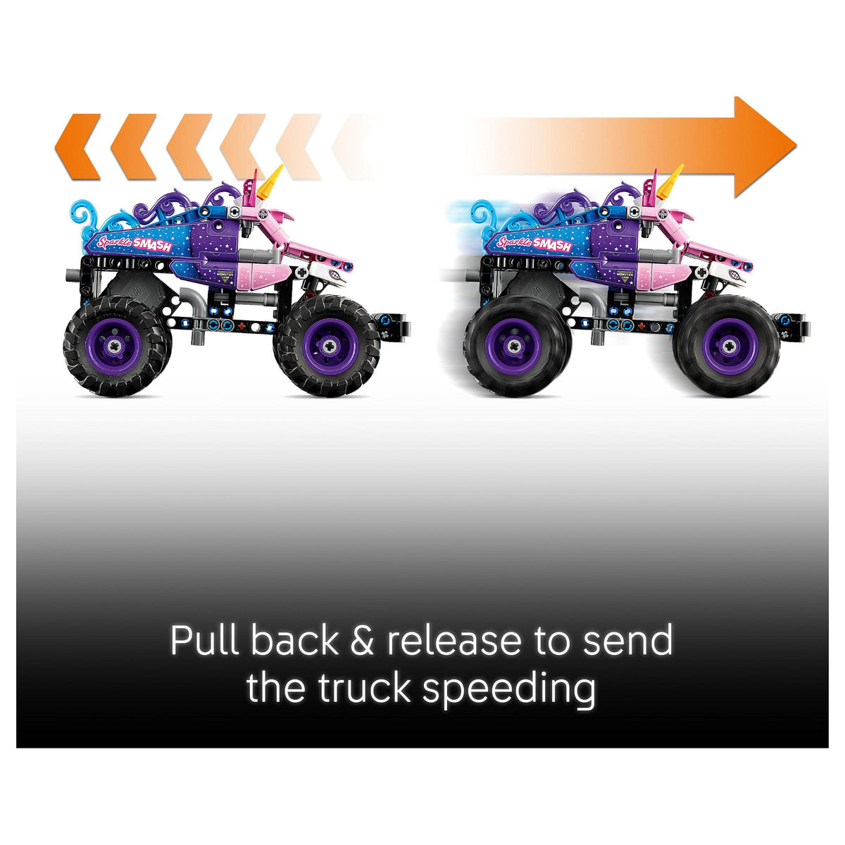 LEGO 42220 Technic Monster Jam Sparkle Smash mit Rckziehmotor