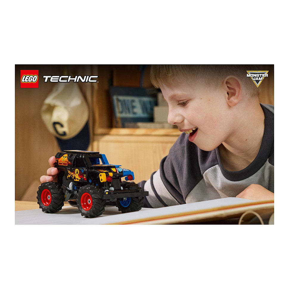 LEGO 42219 Technic Monster Jam Grave Digger Feuer und Eis