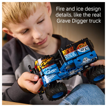 LEGO 42219 Technic Monster Jam Grave Digger Feuer und Eis