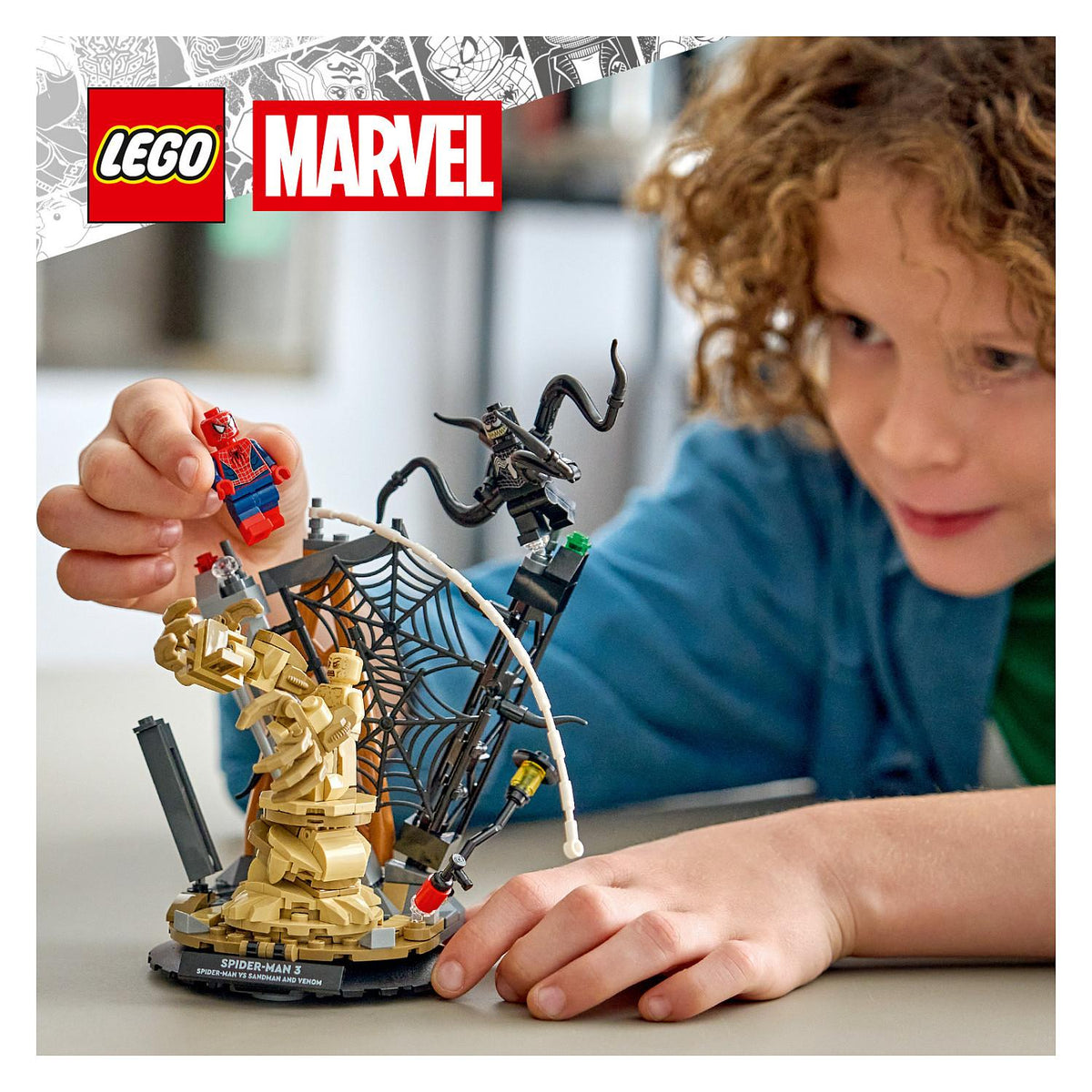 LEGO 76334 Marvel Super Heroes Groer Showdown: Spider-Man vs. Sandman