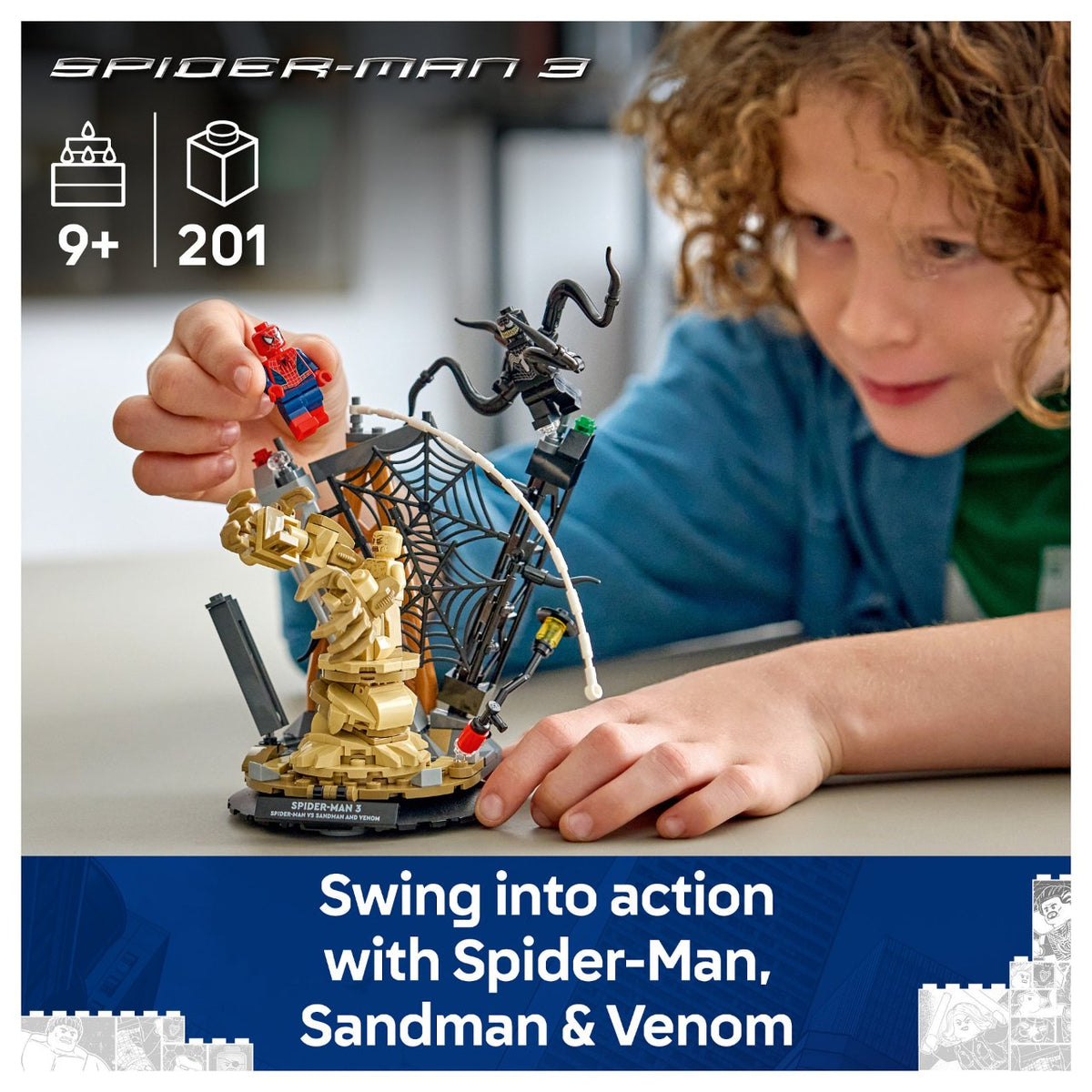 LEGO 76334 Marvel Super Heroes Groer Showdown: Spider-Man vs. Sandman
