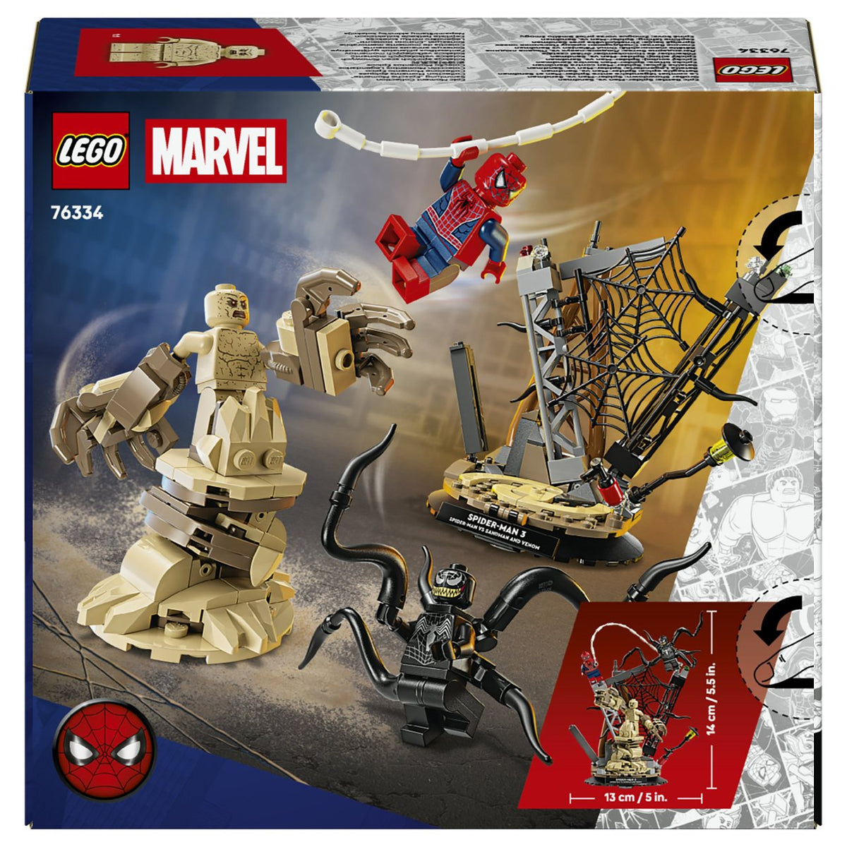 LEGO 76334 Marvel Super Heroes Groer Showdown: Spider-Man vs. Sandman