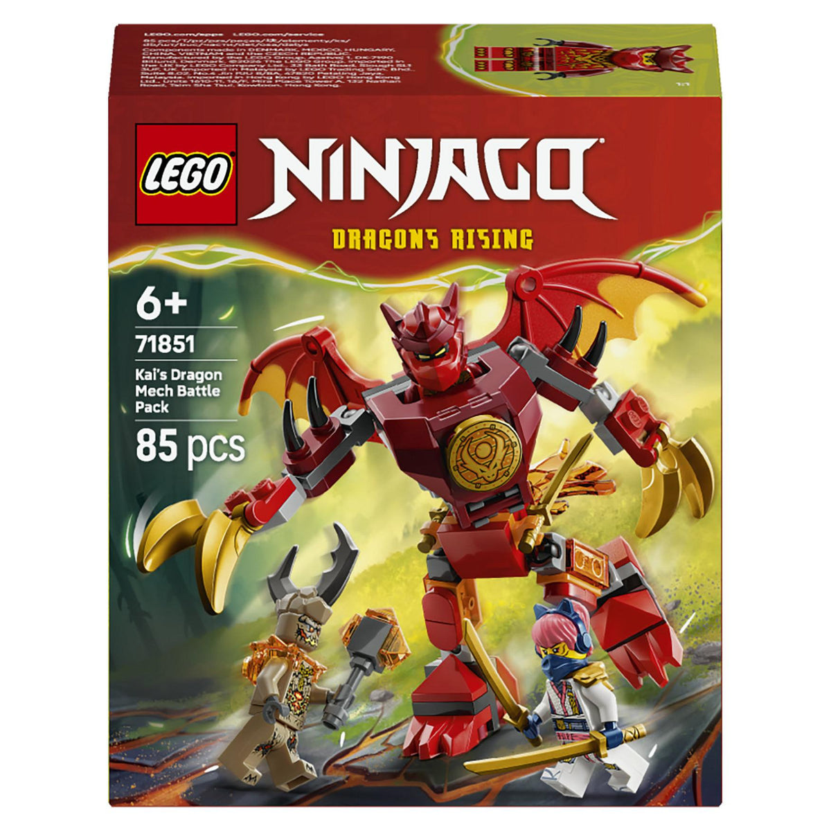 LEGO 71851 Ninjago Kais Drachen-Mech Battle Set
