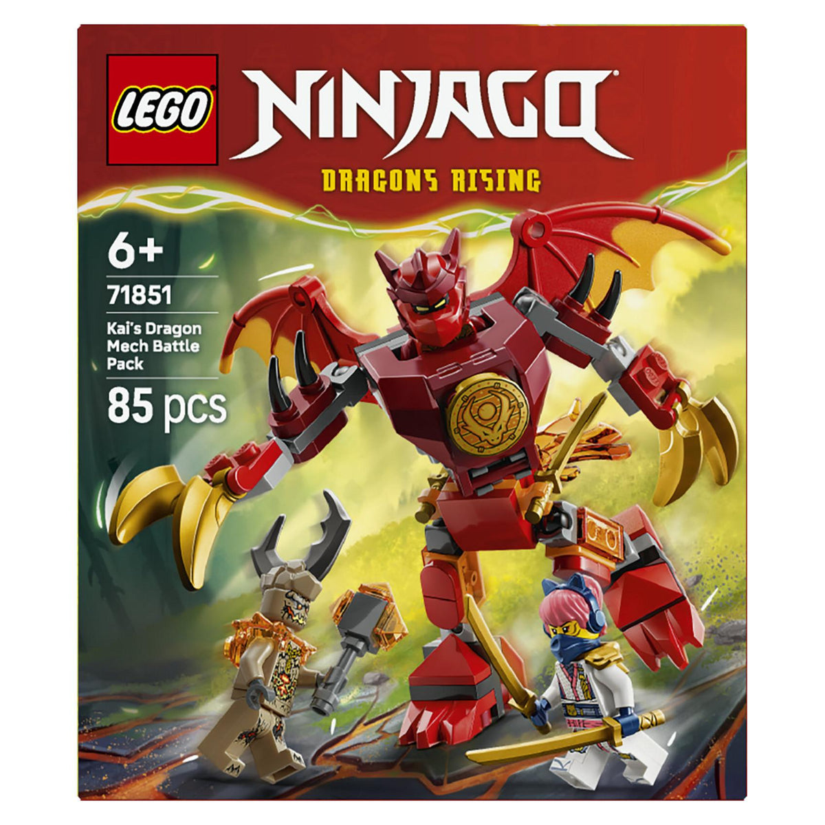 LEGO 71851 Ninjago Kais Drachen-Mech Battle Set