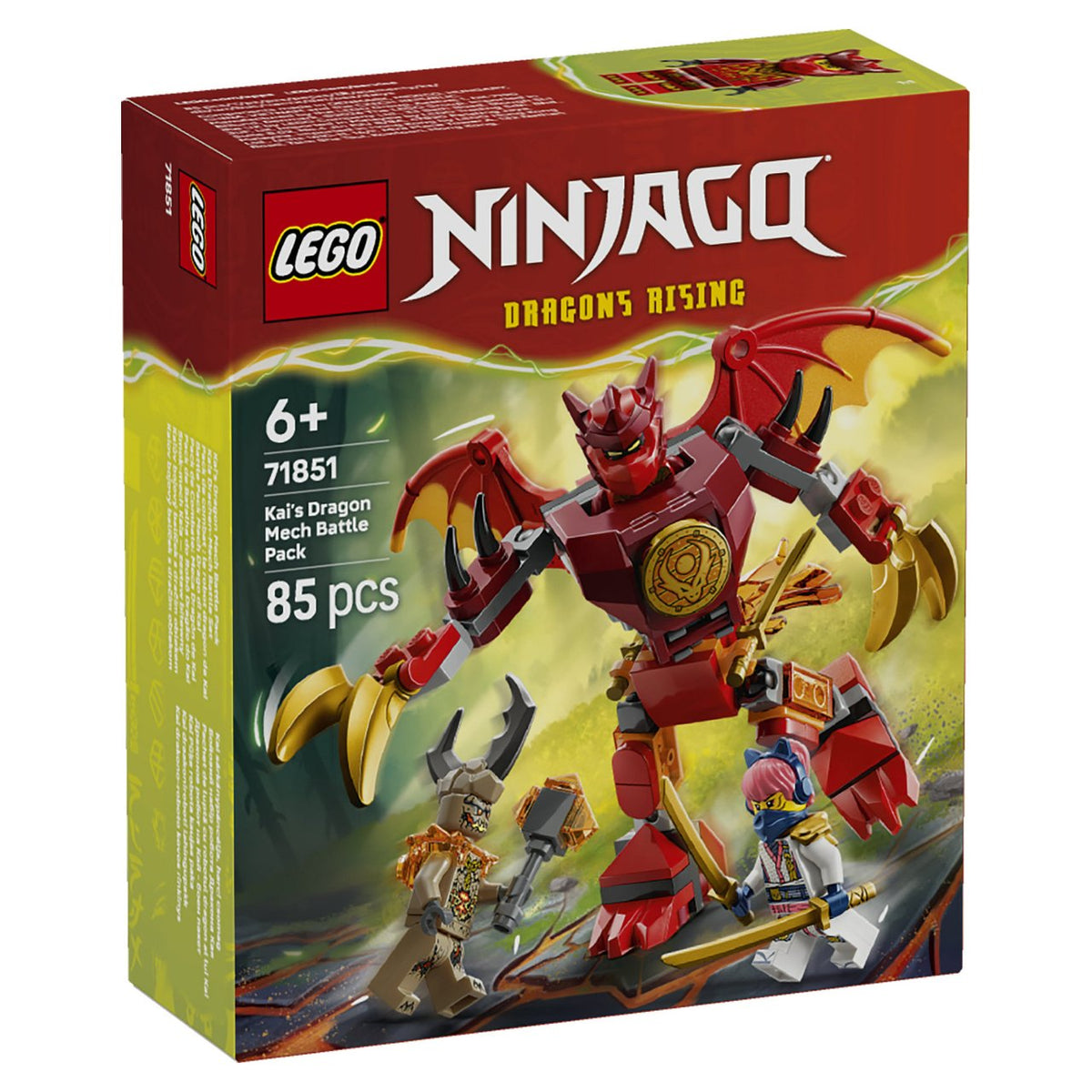 LEGO 71851 Ninjago Kais Drachen-Mech Battle Set