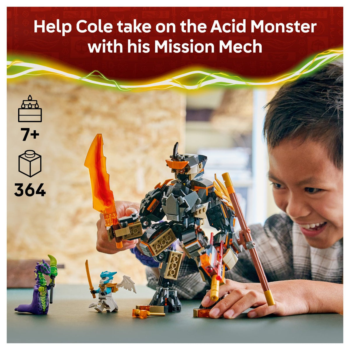 LEGO 71854 Ninjago Coles Action-Mech und Drachen-Zane