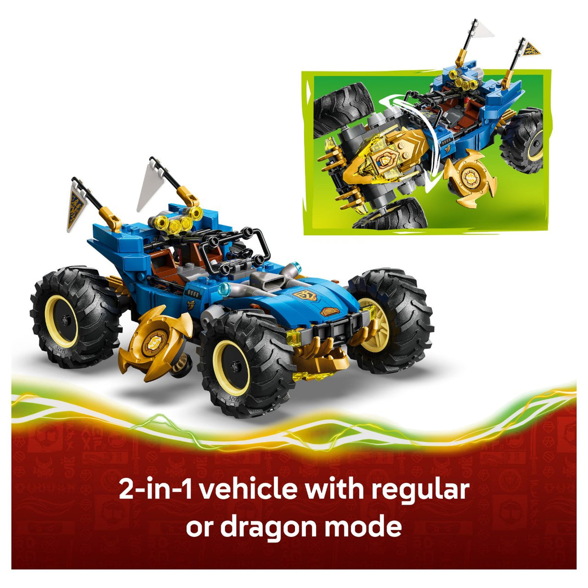 LEGO 71856 Ninjago Jays Transformationsflitzer