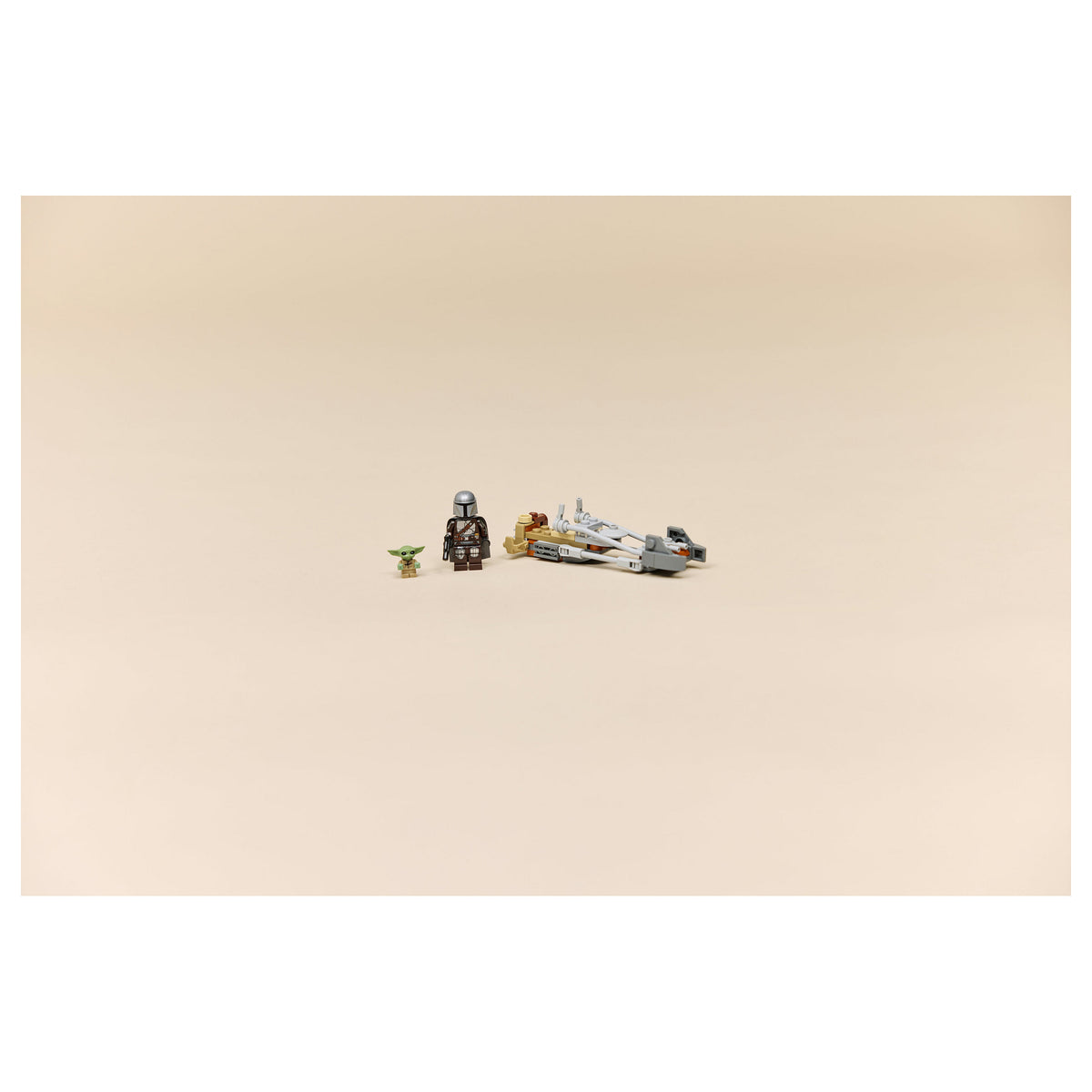 LEGO 75436 Star Wars Der Mandalorianer und Grogu auf ihrem Speeder Bike
