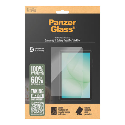 PanzerGlass Screen Protector Samsung Galaxy Tab A11+ | Tab A9+ - Ultra-Wide Fit