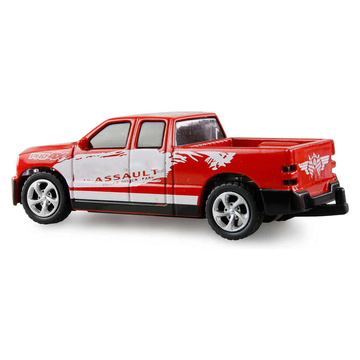 Amewi RC Pickup Die Cast mit Wohnwagen 1:64 RTR rot 6+