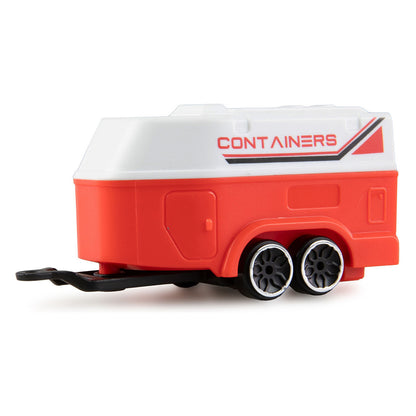 Amewi RC Pickup Die Cast mit Wohnwagen 1:64 RTR rot 6+