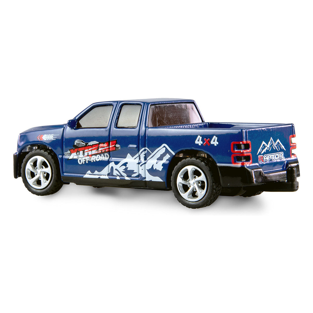 Amewi RC Pickup Die Cast mit Wohnwagen 1:64 RTR blau 6+