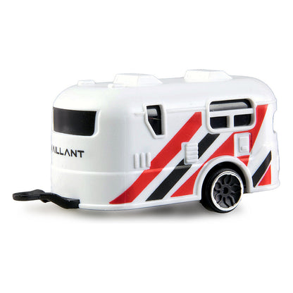 Amewi RC Pickup Die Cast mit Wohnwagen 1:64 RTR blau 6+