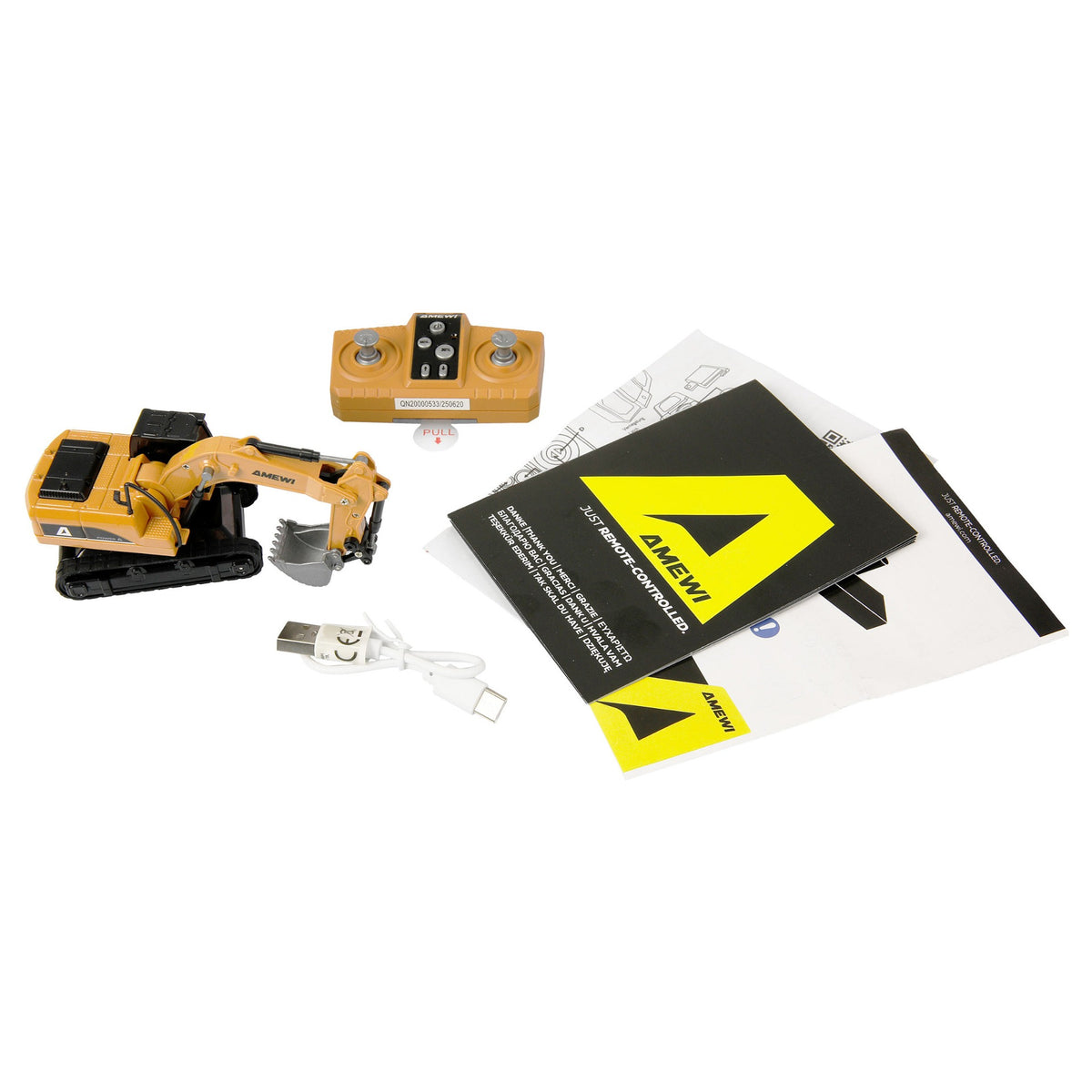 Amewi Mini-Bagger aus Metall 8-Kanal 1:64 RTR 6+