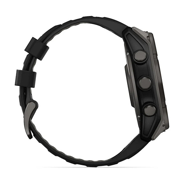 Garmin fenix 8 51mm Solar Graphit/Titan Carbongrau Silikon-Armband