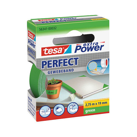 Tesa Gewebekleb. 2,75m x 19mm extra Power grn Perfekt 56341