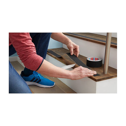 Tesa 55587-02 - Non-slip bath strip - Erwachsene - Schwarz - 25 mm
