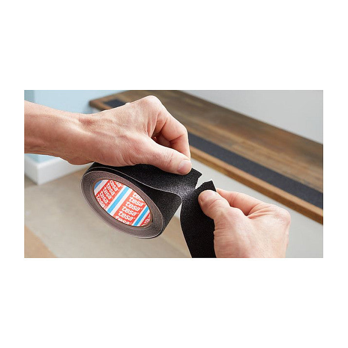Tesa 55587-02 - Non-slip bath strip - Erwachsene - Schwarz - 25 mm