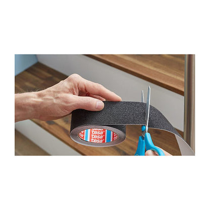 Tesa 55587-02 - Non-slip bath strip - Erwachsene - Schwarz - 25 mm