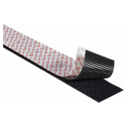 VELCRO Klettband Extra Stark Selbstklebend, Haken & Flausch 50mm x 1m Schwarz