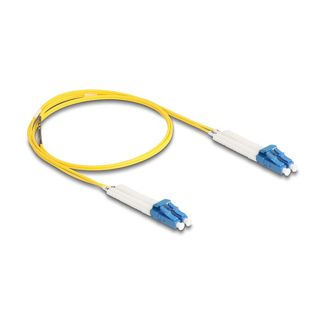 LWL Kabel LC Duplex zu LC Duplex Singlemode OS2 winkelbar 1 m