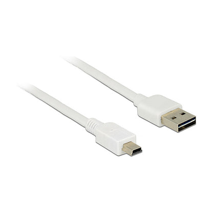 Kabel EASY-USB 2.0 Typ-A Stecker > USB 2.0 Typ Mini-B Stecker 3 m weiß