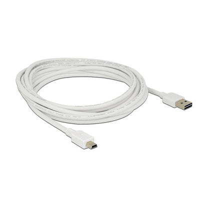 Kabel EASY-USB 2.0 Typ-A Stecker > USB 2.0 Typ Mini-B Stecker 3 m weiß