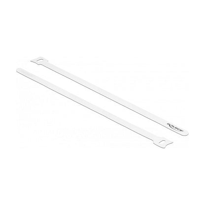 Klett-Kabelbinder L 300 x B 12 mm weiß 10 Stück