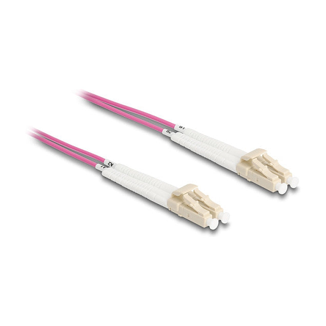 LWL Kabel LC Duplex zu LC Duplex Multimode OM4 winkelbar 5 m
