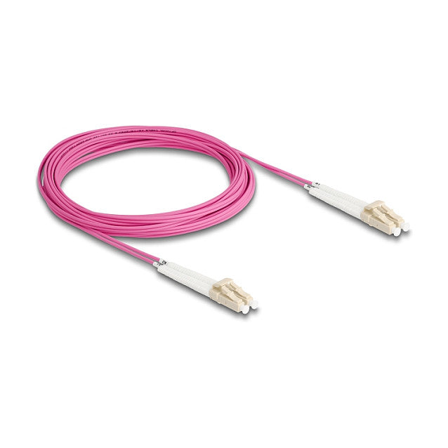 LWL Kabel LC Duplex zu LC Duplex Multimode OM4 winkelbar 5 m