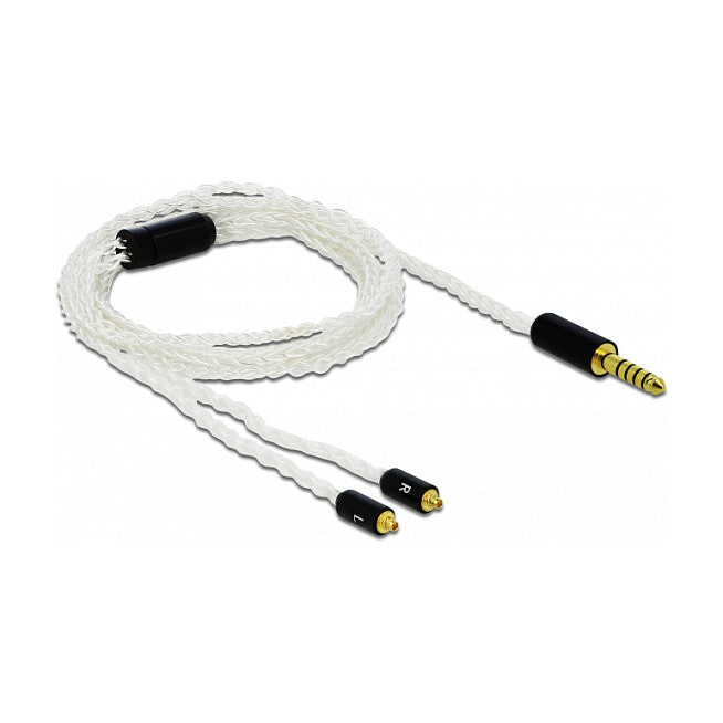 Audio Kabel 4,4 mm 5 Pin Klinkenstecker zu 2 x MMCX Stecker 1,20 m