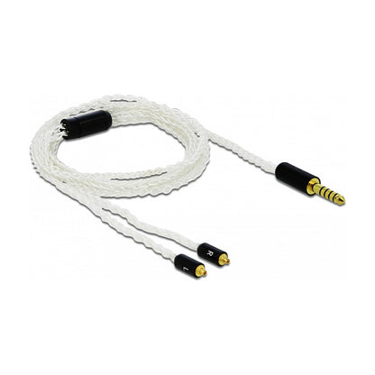 Audio Kabel 4,4 mm 5 Pin Klinkenstecker zu 2 x MMCX Stecker 1,20 m