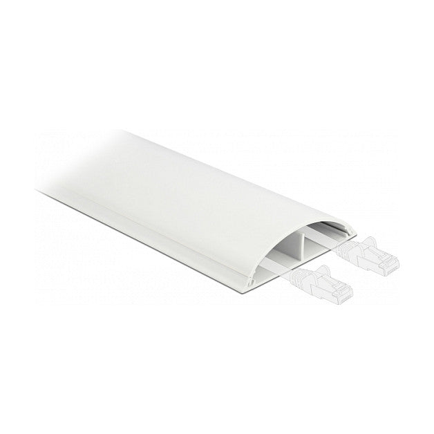 Kabelkanal selbstklebend 89 x 21 mm - Länge 1 m weiß