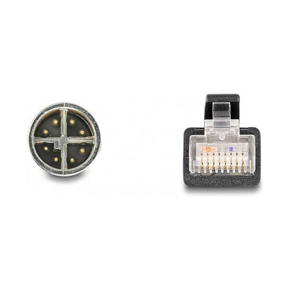 M12 Adapterkabel X-kodiert 8 Pin Stecker zu RJ45 Stecker 50 cm