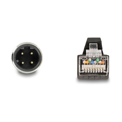 M12 Kabel D-kodiert 4 Pin Stecker zu RJ45 Stecker PUR (TPU) 2 m