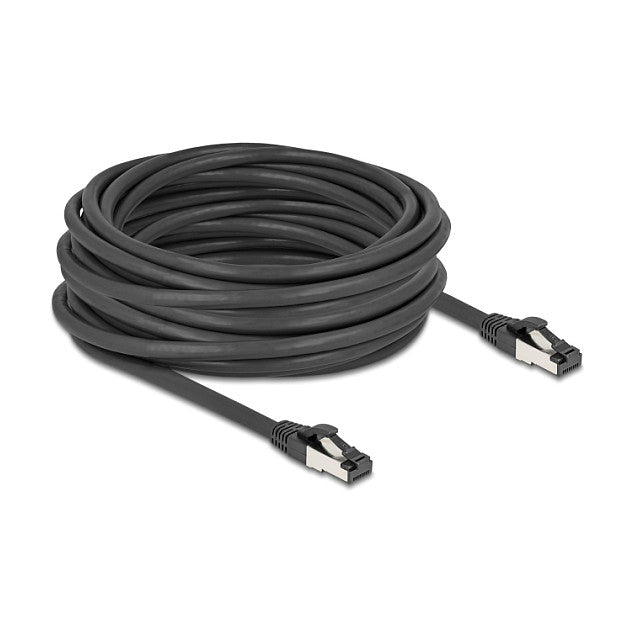 RJ45 Netzwerkkabel Cat.8.1 S/FTP 10 m bis 40 Gbps schwarz