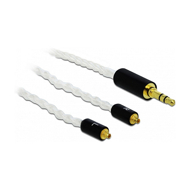 Audio Kabel 3,5 mm 3 Pin Klinkenstecker zu 2 x MMCX Stecker 1,20 m