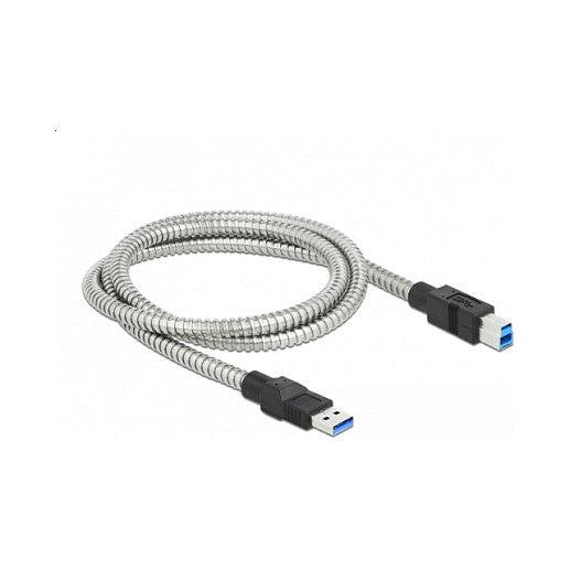 USB 5 Gbps Kabel Typ-A Stecker zu Typ-B Stecker mit Metallmantel 1 m