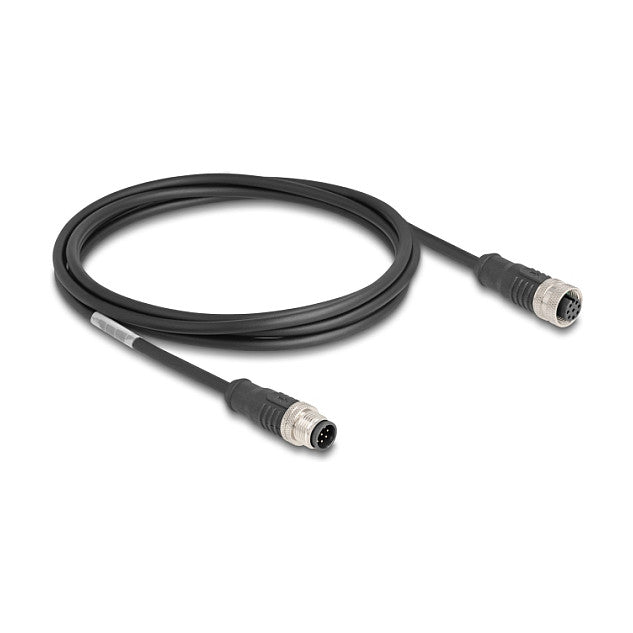 M12 Kabel A-kodiert 8 Pin Stecker zu Buchse PVC 2 m