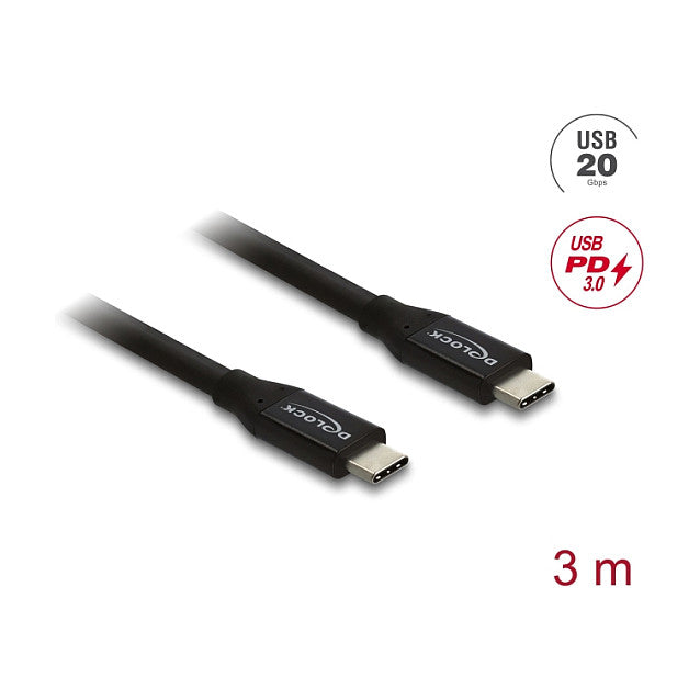 Koaxiales USB 20 Gbps Kabel USB PD 3.0 60 W 3 m