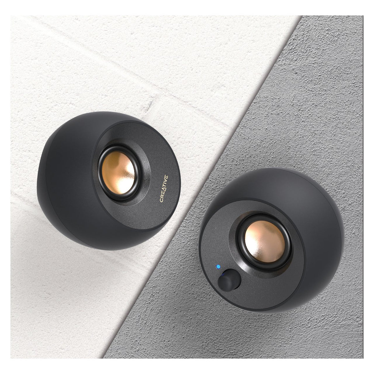 Creative Labs Pebble V2 2.0 (schwarz, Klinke, USB-C)