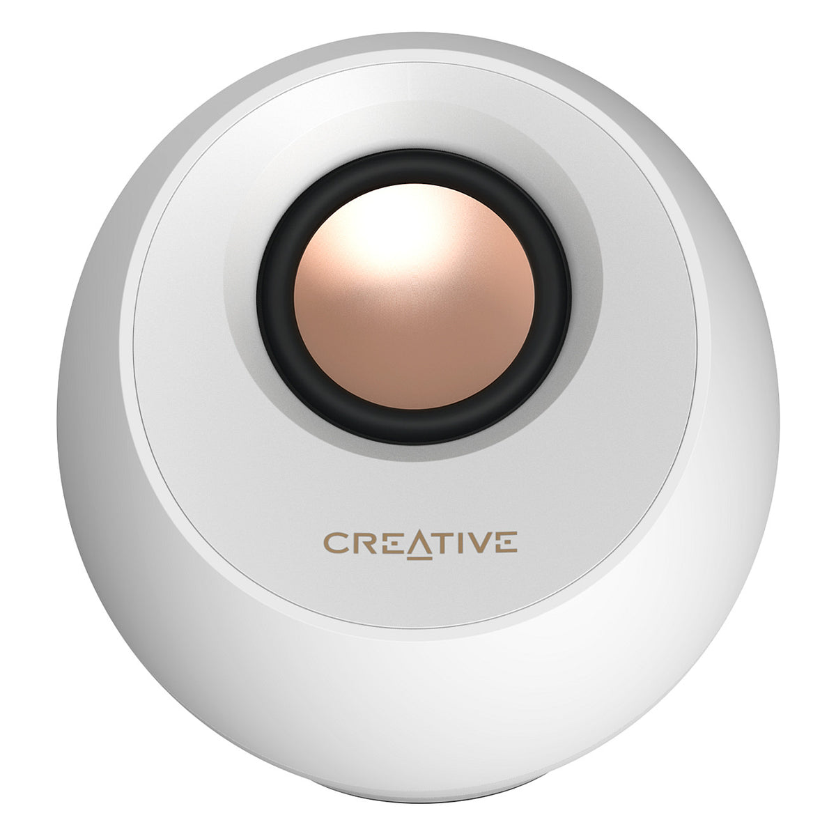 Creative Labs Pebble Pro (wei, Klinke, USB-A/C, Bluetooth, Digitalverstrker, RGB-Beleuchtung)