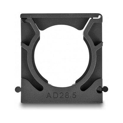 Kabelschlauchhalter mit Verschlussclip 28,5 mm 4 Stück schwarz