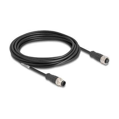 M12 Kabel A-kodiert 8 Pin Stecker zu Buchse PVC 5 m